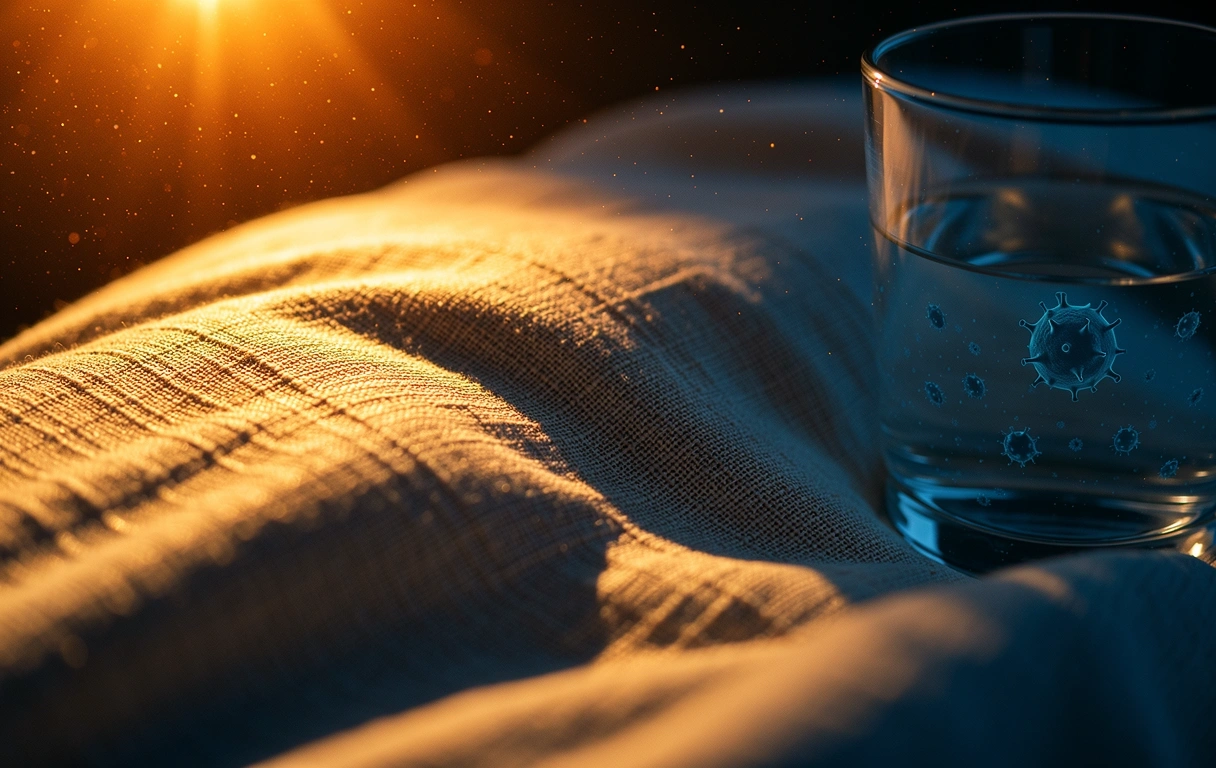 Morgendliches Licht auf Texturen